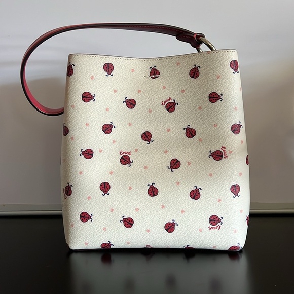 COACH Mini Town Bucket Bag With Ladybug 🐞 Print - Picture 3 of 7